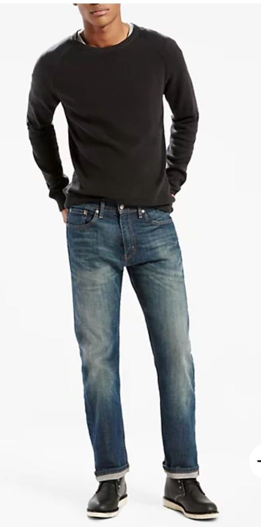 Levi's 505 Regular Fit Medium Wash Jeans