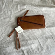 Free People Distressed Vegan Wallet NWT