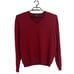 Brooks Brothers 346 Men's Red Long Sleeve V-Neck Merino Wool Sweater Size L