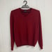 Brooks Brothers 346 Men's Red Long Sleeve V-Neck Merino Wool Sweater Size L