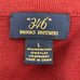 Brooks Brothers 346 Men's Red Long Sleeve V-Neck Merino Wool Sweater Size L