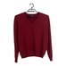Brooks Brothers 346 Men's Red Long Sleeve V-Neck Merino Wool Sweater Size L
