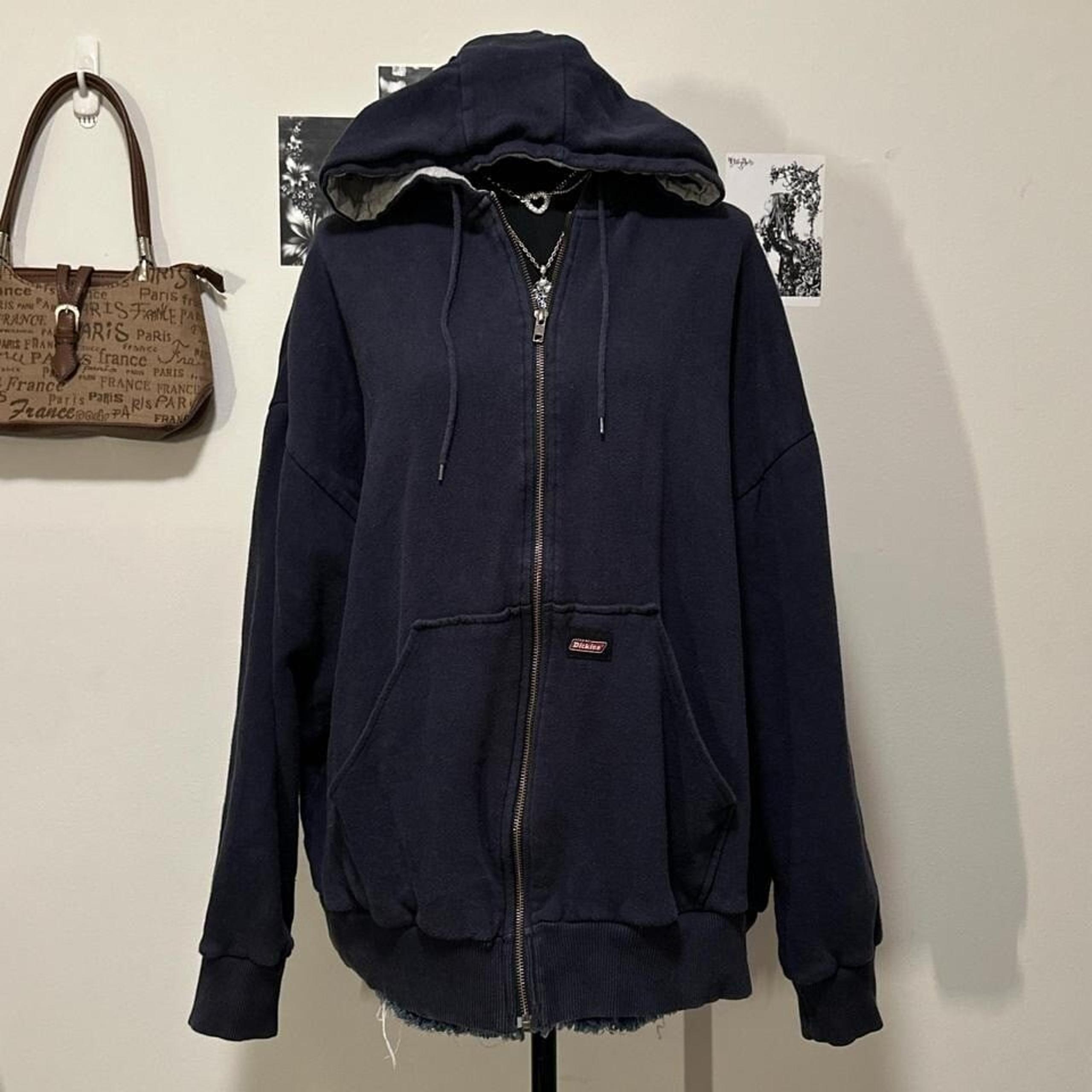 Dickies 2XL navy blue hoodie zip up
