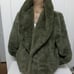 Women's New Rampage Green Faux Fur Long Sleeve XL Soft Jacket