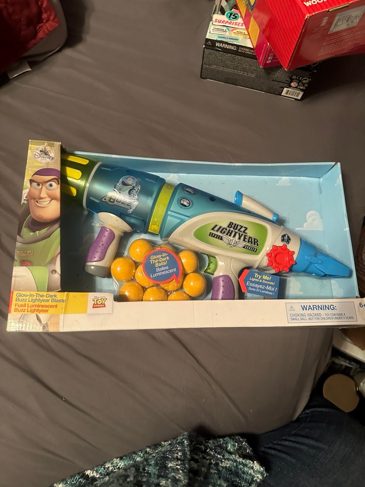 New Disney Store Toy Story Buzz Lightyear Blaster Glow In Dark
