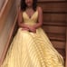 Sherri Hill yellow prom dress