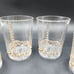 EAPG Bead and Scroll Riverside Glasses Antique Clear and Gold Glases Set of 4