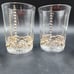 EAPG Bead and Scroll Riverside Glasses Antique Clear and Gold Glases Set of 4