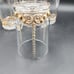 EAPG Bead and Scroll Riverside Glasses Antique Clear and Gold Glases Set of 4