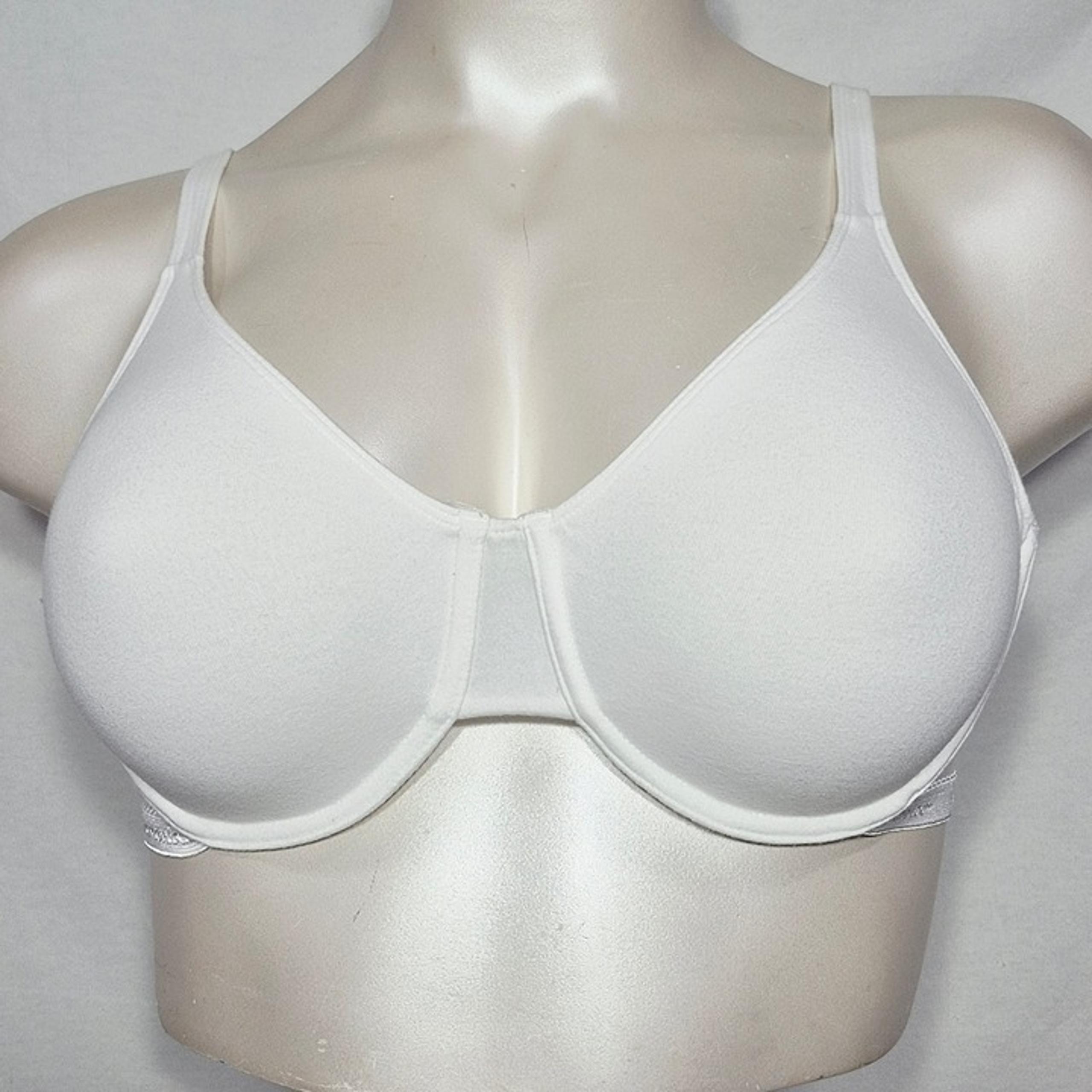 42C Jockey 90% Cotton Unlined Seamless Cup Underwire Bra White NWOT