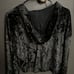 Fabletics Crushed Velour Zip Up Hoodie Size L NWT