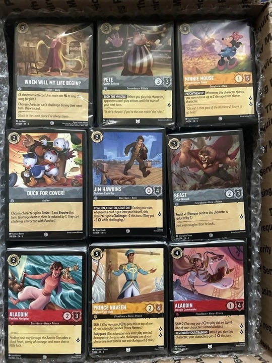 4k English Disney Lorcana Bulk Collection (One Medium Flat Rate) (Pack Fresh)