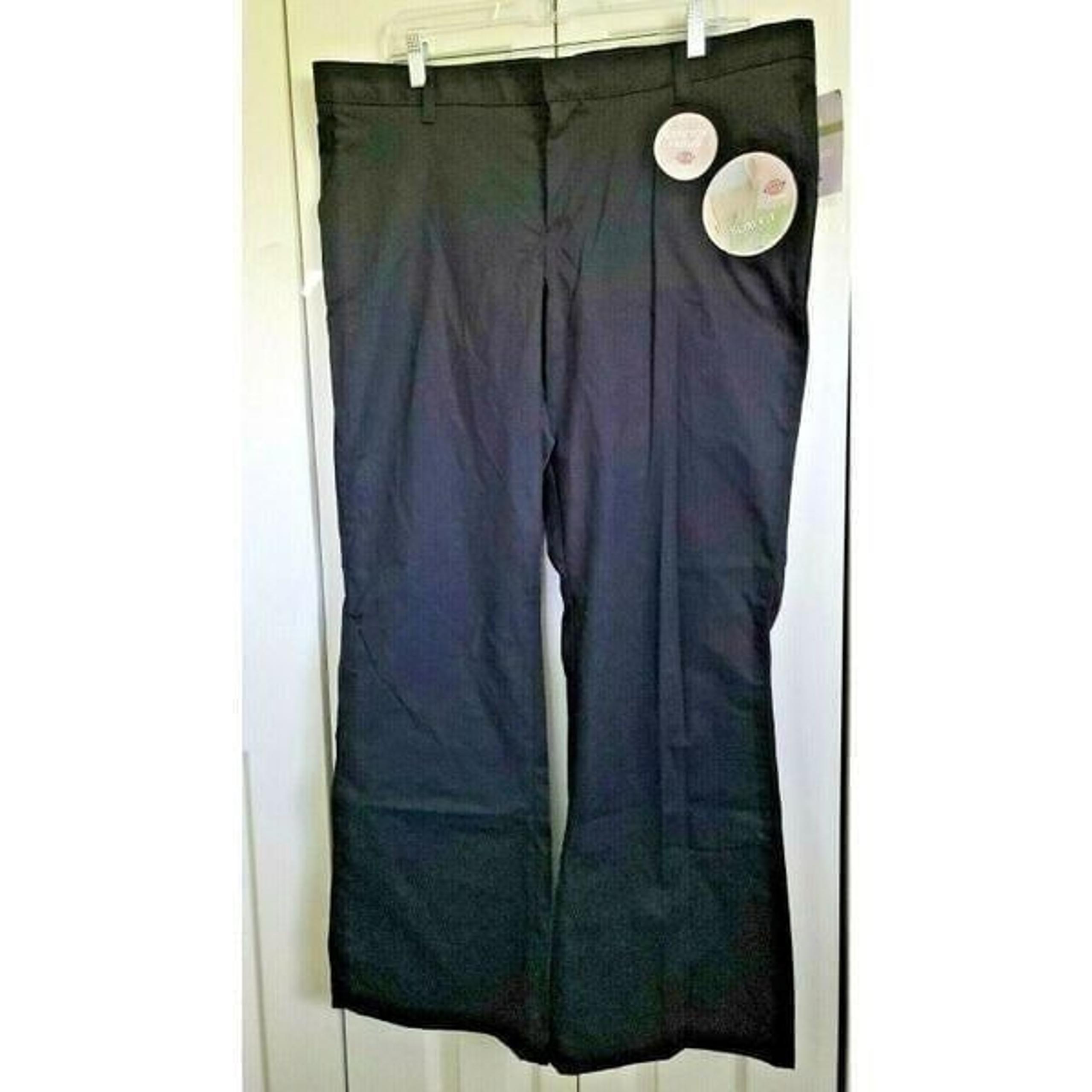 Dickies Women's 18R Slim Fit Boot Cut Leg Pants Chino Black Work Uniform NWT NEW