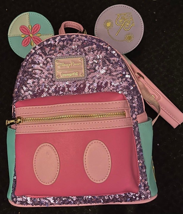 Disney World Mickey Main Attraction Small world Loungefly Backpack