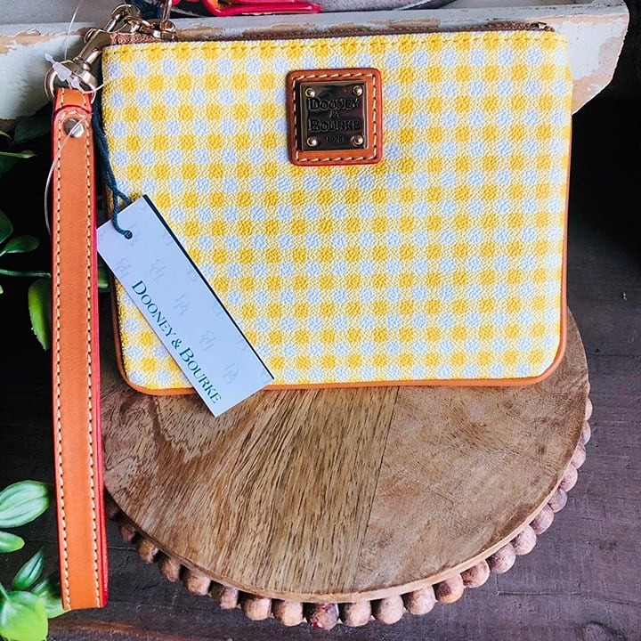 Dooney & Bourke Yellow Wristlet NWT