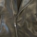 Zara Man L/XL Leather Bomber Hoodie
