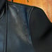 Zara Man L/XL Leather Bomber Hoodie