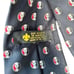 Vintage Boy Scouts of America Tie Set Red Fleur-de-Lis & Black Pattern