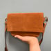 MANGO Suede Belt Bag in Whiskey Brown