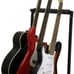 3 Guitar Stand - Multiple Three Instrument Display Rack Folding Padded Organizer
