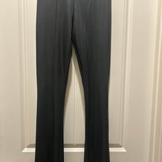 Vintage Havana front slit faux leather pants