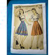 Du Barry pattern 5585 Blouse square neck A line skirt 1940s size 16