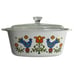 Vintage 1975 Corning Ware Country Festival 7 Inch Square Casserole 1.5 Quart USA