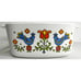 Vintage 1975 Corning Ware Country Festival 7 Inch Square Casserole 1.5 Quart USA