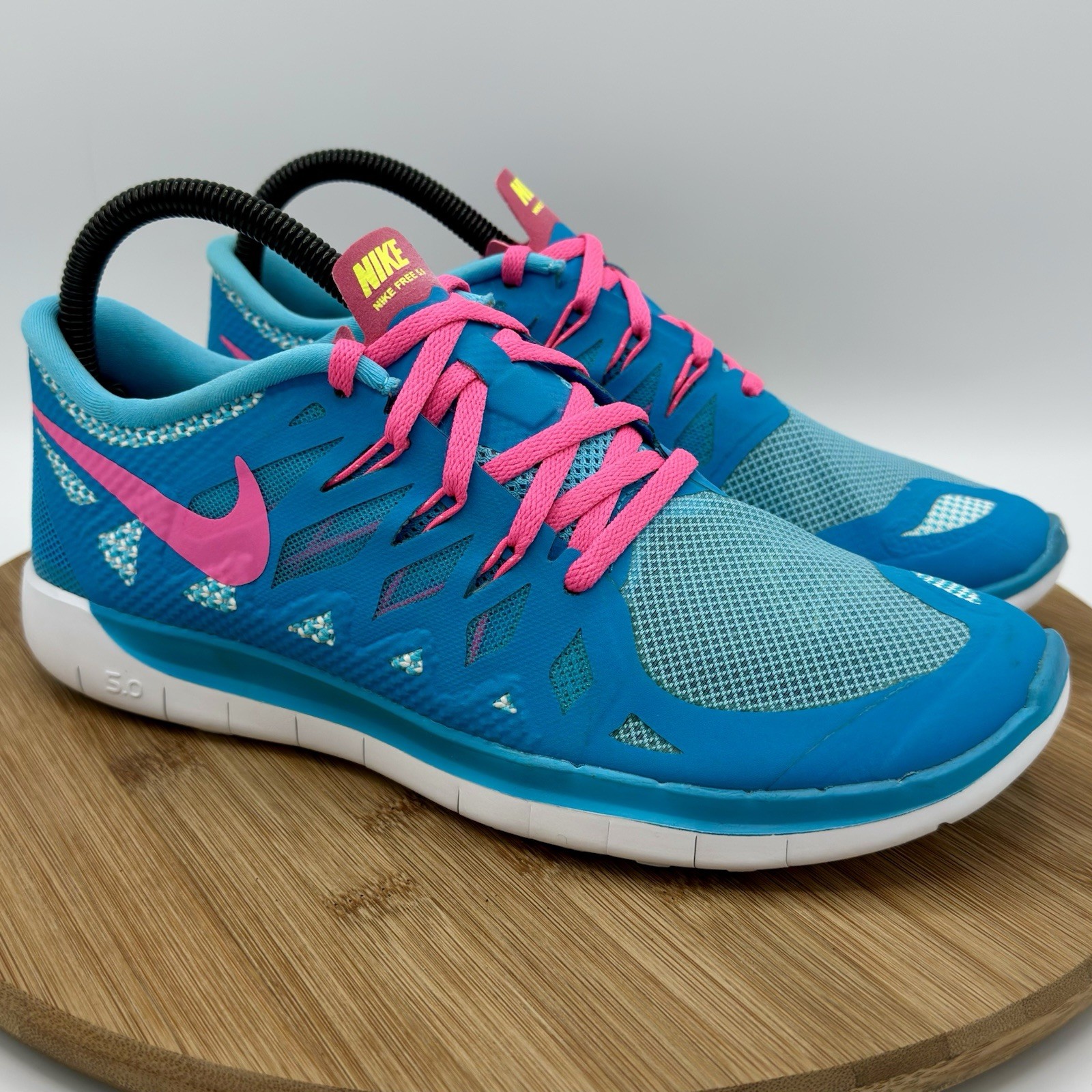 Nike Free 5.0 Women’s Size 8 Running Shoes Blue Lagoon 644446-401 Girls 6.5Y