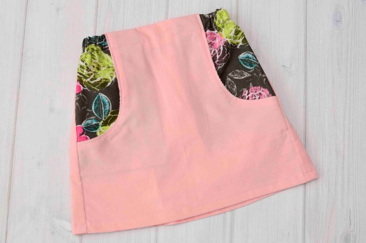 4T Toddler Girl Pink Corduroy Skirt