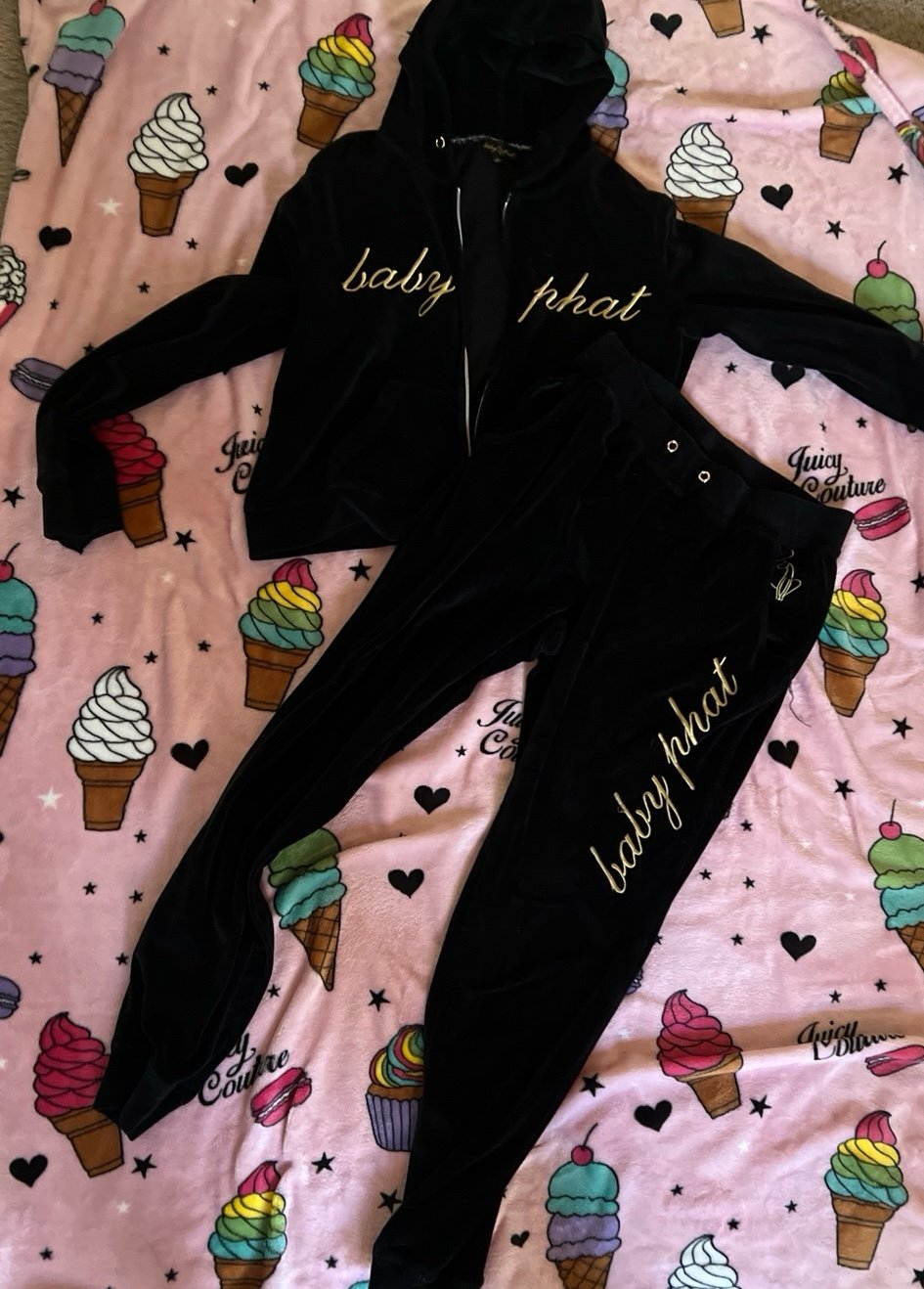 Baby phat velour tracksuit