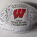 1994 Rose Bowl Champions Wisconsin Badgers Facsimile Team Signed Wilson Football