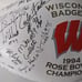 1994 Rose Bowl Champions Wisconsin Badgers Facsimile Team Signed Wilson Football
