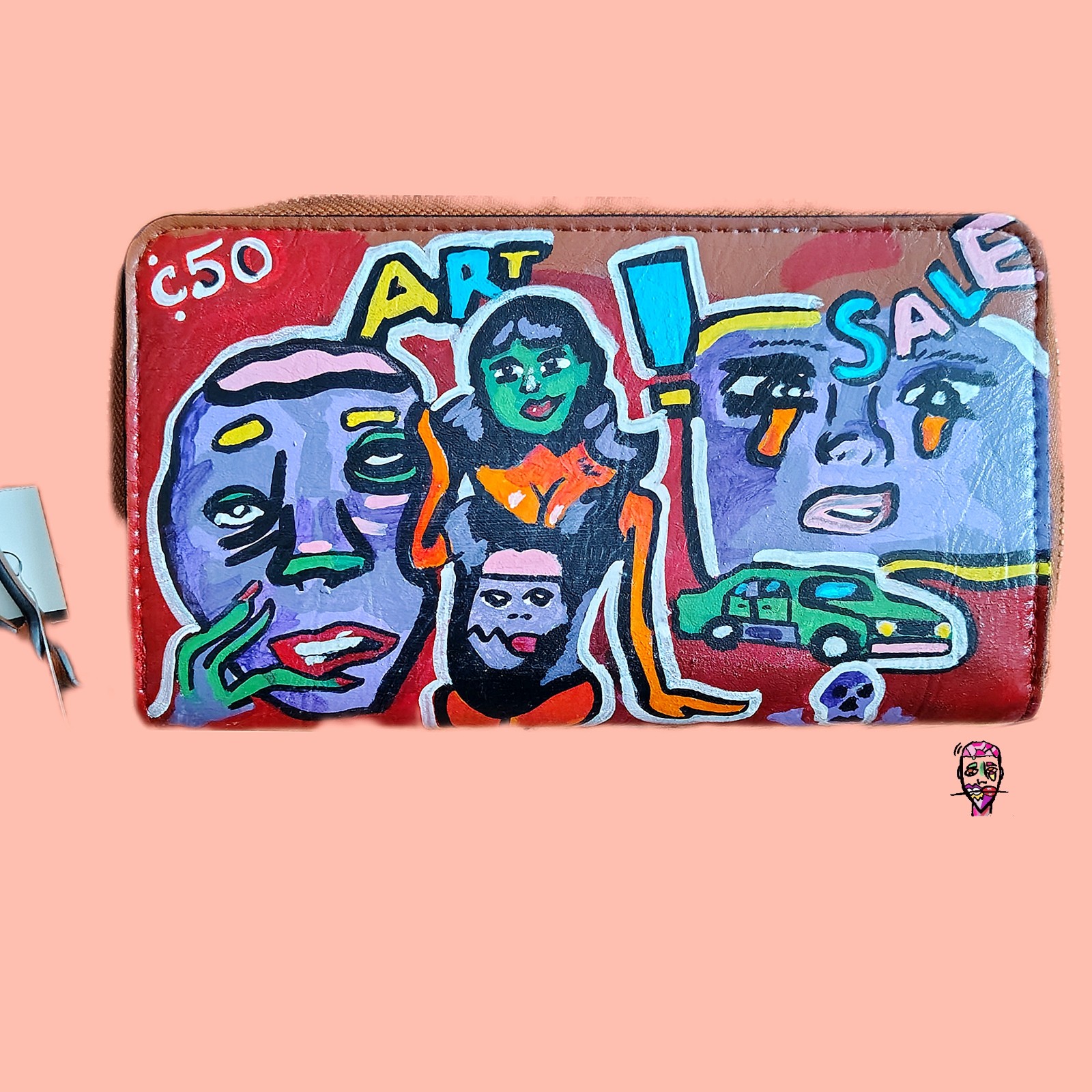 Art Exhibit Collage Clutch Wallet
