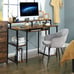 47 Computer Desk Writing Study Table w/ Open Shelves & CPU Stand Brown
