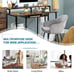 47 Computer Desk Writing Study Table w/ Open Shelves & CPU Stand Brown