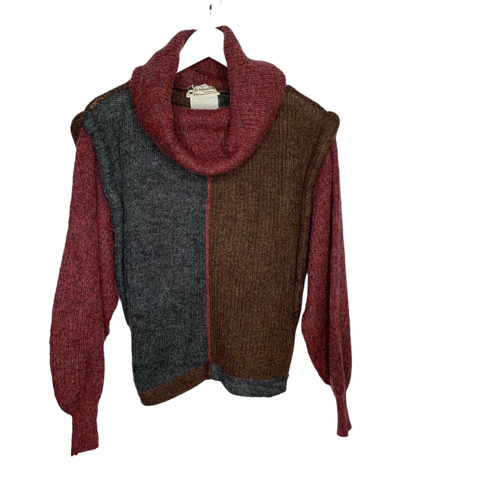Vtg La Squadra Montecarlo womens crop? Mohair Sweater size 3 (S/M)