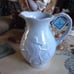 Seahorse Pitcher Nautical Coastal Sea Life Blue Sky Ceramic Periwinkle Blue NWT