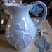Seahorse Pitcher Nautical Coastal Sea Life Blue Sky Ceramic Periwinkle Blue NWT
