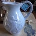 Seahorse Pitcher Nautical Coastal Sea Life Blue Sky Ceramic Periwinkle Blue NWT