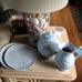 Seahorse Pitcher Nautical Coastal Sea Life Blue Sky Ceramic Periwinkle Blue NWT