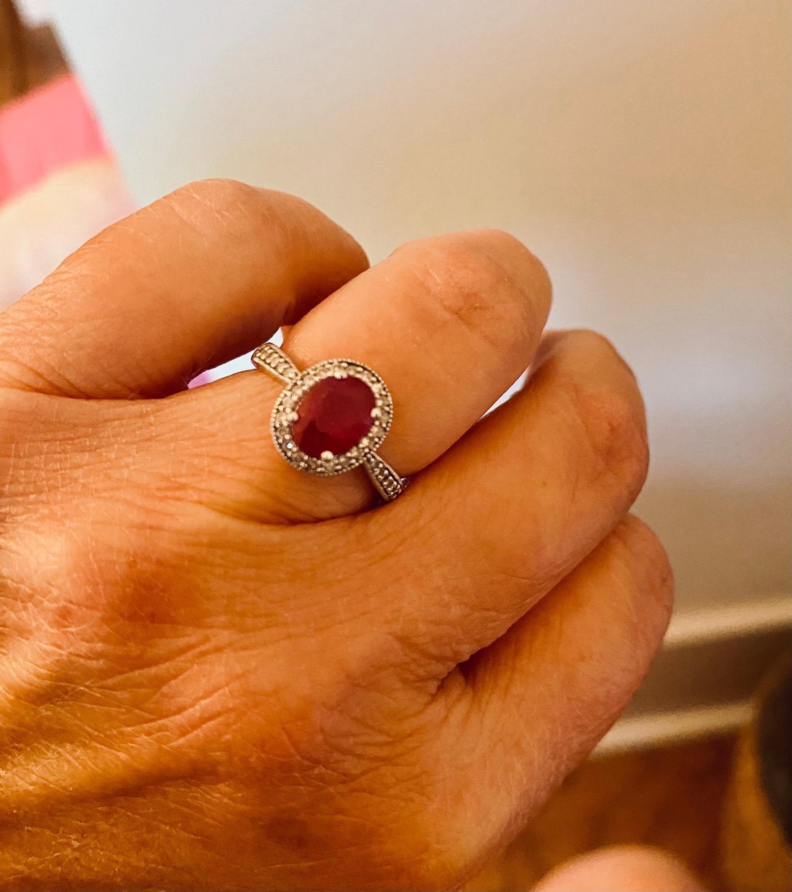 Levian Ruby & Diamond Ring