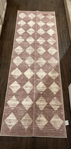 New Moroccan Treills Runner Rug - 2x6 Beige Washable Rug Runner Carpet Runner