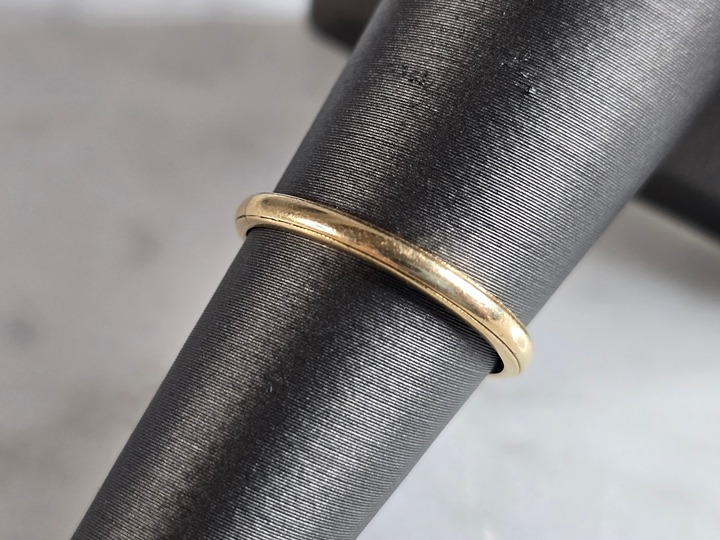 Womens Vintage Estate 14k Yellow Gold Wedding Ring Band, 1.5g E7463