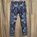 Military Hippie Blue Boho Paisley Henna Print Yoga Leggings XL