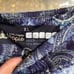Military Hippie Blue Boho Paisley Henna Print Yoga Leggings XL