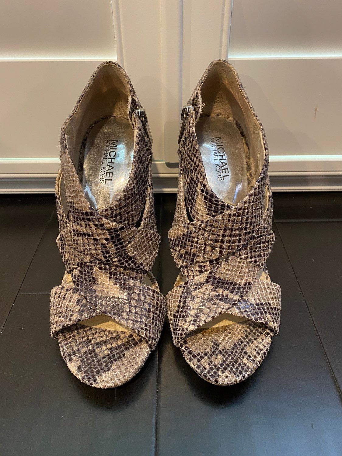 MICHAEL by Michael Kors Snakeskin Heels