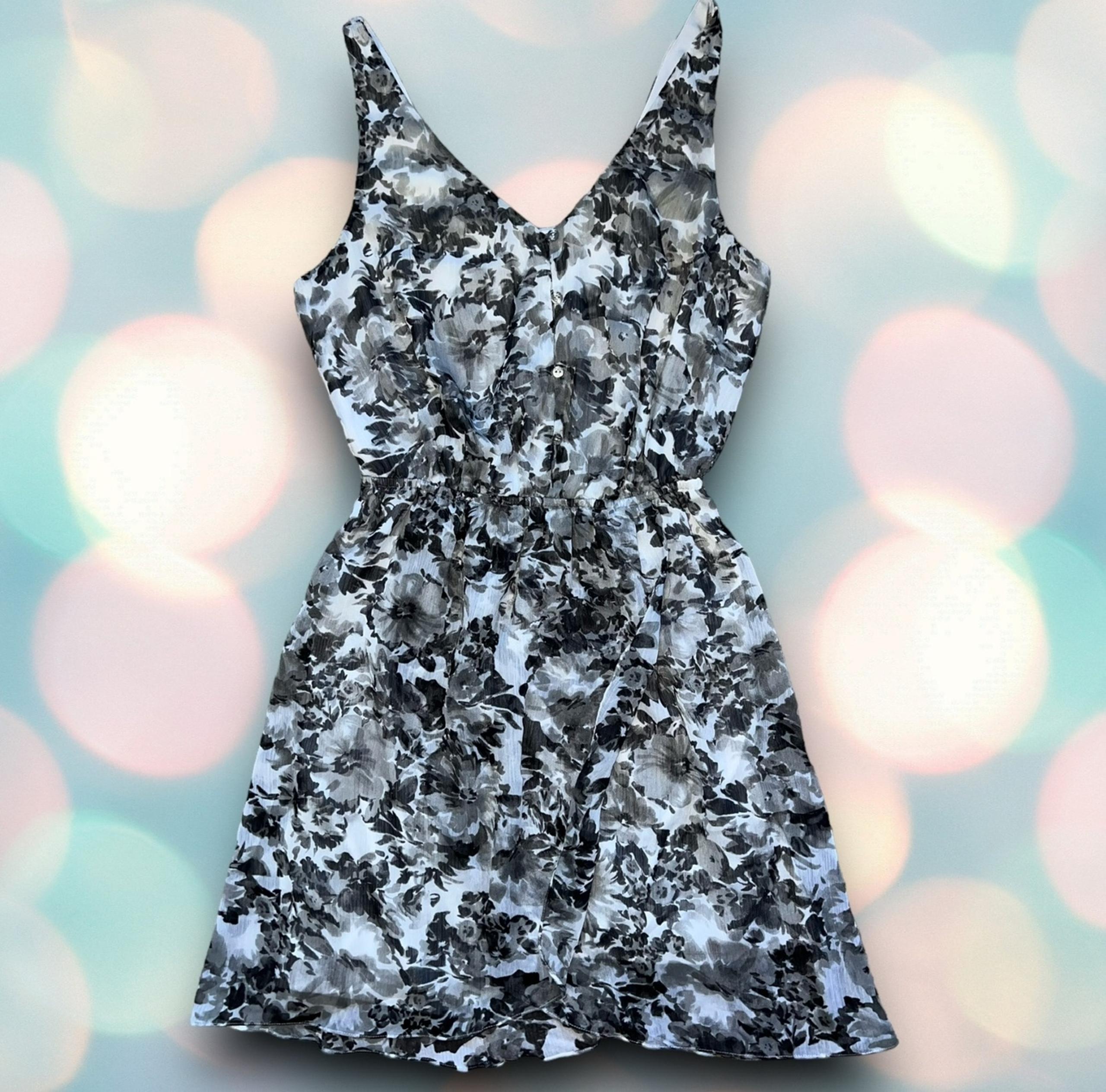 GUESS Women’s Floral Sleeveless V-Neck Dress Size M