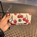 NWT Coach Sunglass Case With Cherry Print CZ432