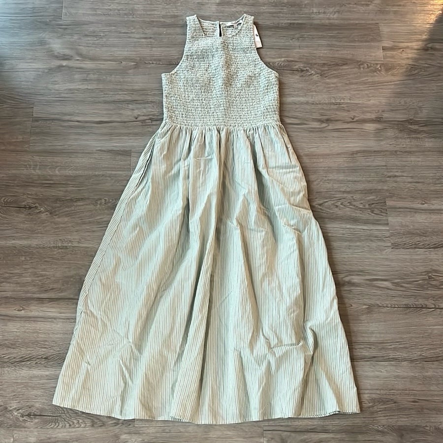 Madewell Stripe Midi Dress